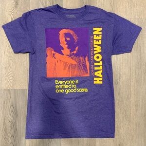 John Carpenter’s Halloween Purple Graphic T-Shirt - Men’s Small